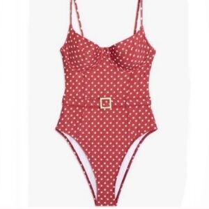 We Wore What Vintage Star-Patterned One Piece Swimsuit